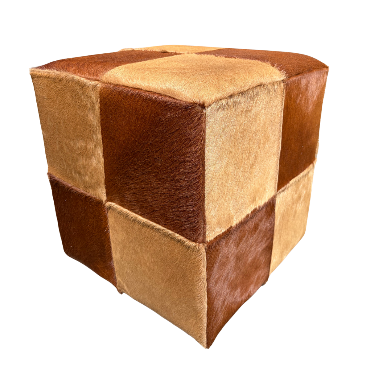 Pouf en peau de vache | plusieurs coloris disponibles