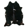 Peau de vache noire et blanche XXL