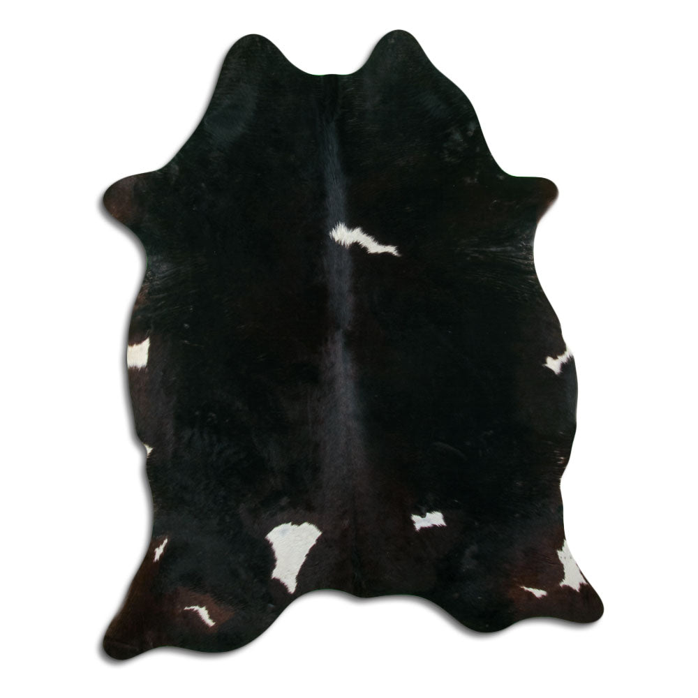 Peau de vache noire et blanche XXL