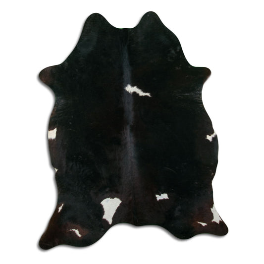 Peau de vache noire et blanche XXL