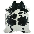 Peau de vache noire et blanche XXL