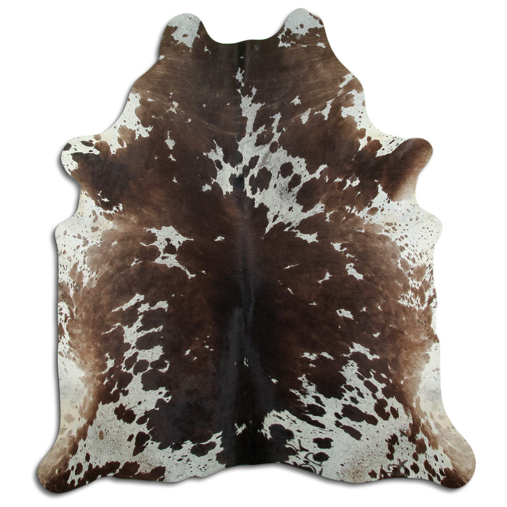 Peau de vache marron et blanche XXL