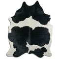 Peau de vache noire et blanche XXL