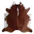 Peau de vache marron et blanche XXL