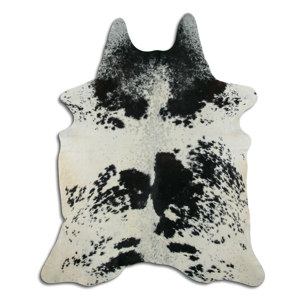 Peau de vache noire et blanche XXL