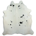 Peau de vache noire et blanche XL