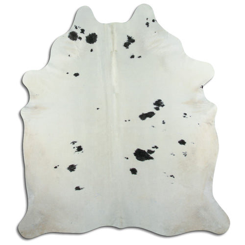 Peau de vache noire et blanche XL