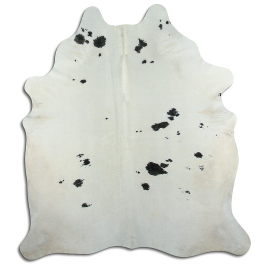 Peau de vache noire et blanche XL