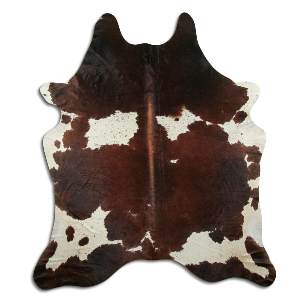 Peau de vache marron et blanche XXL
