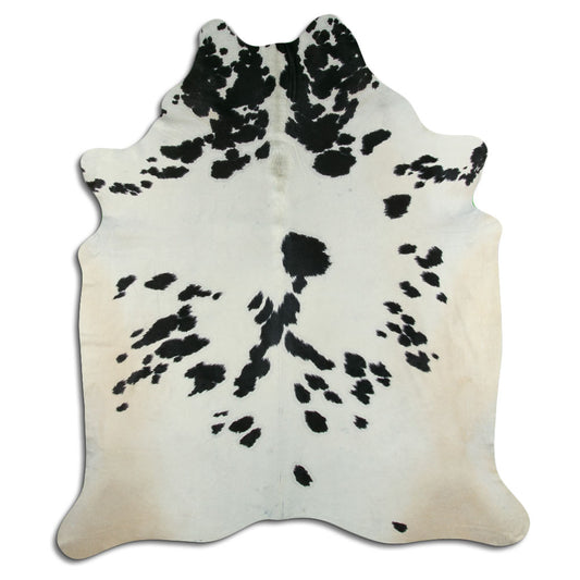 Peau de vache noire et blanche XXL
