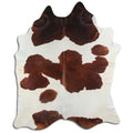 Peau de vache marron et blanche XXL