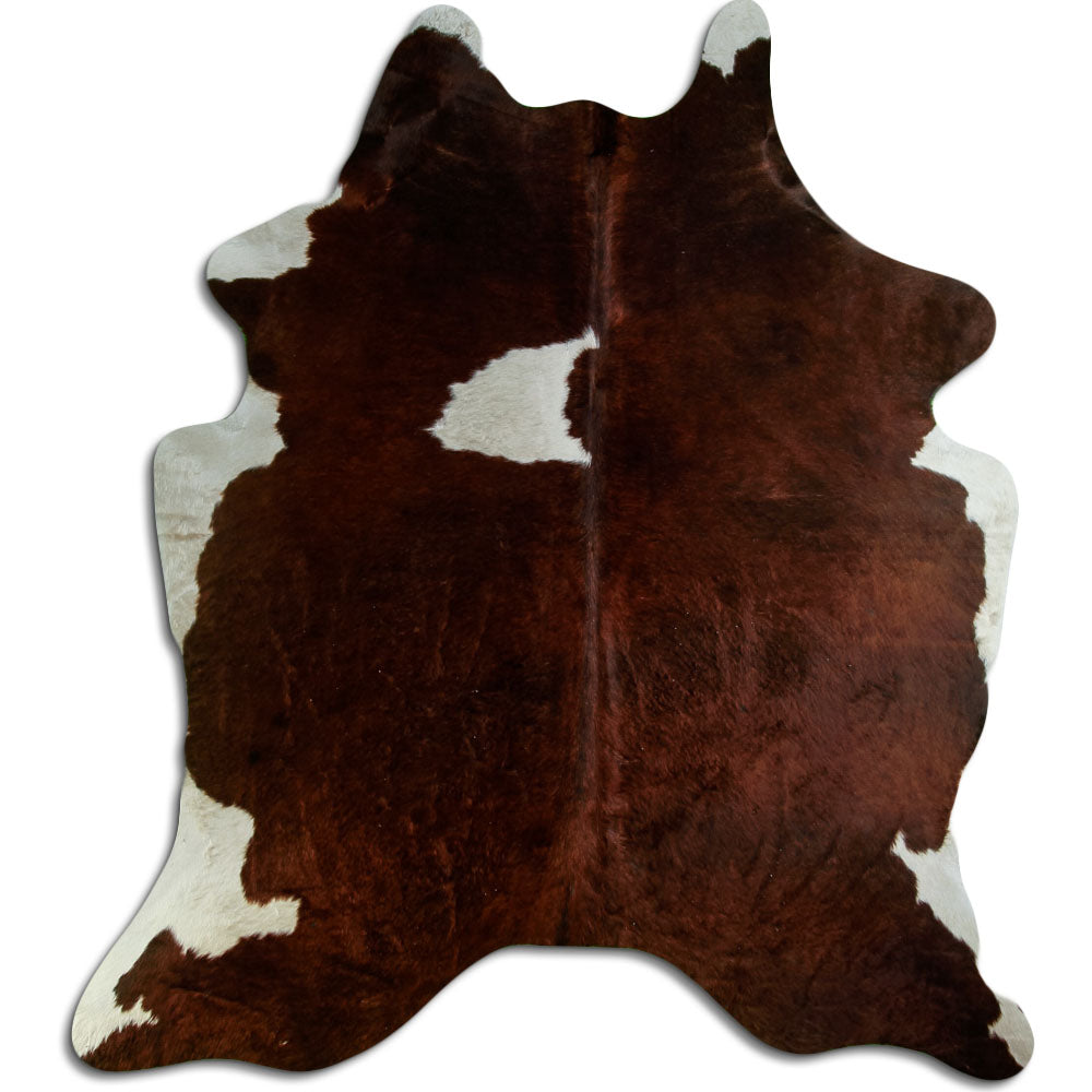 Peau de vache marron et blanche XXL