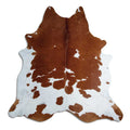 Peau de vache marron et blanche XXL