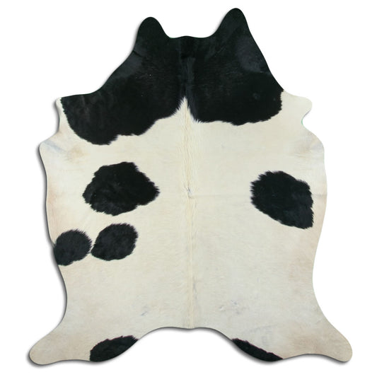 Peau de vache noire et blanche L