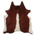 Peau de vache marron et blanche XXL