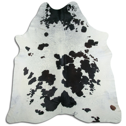 Peau de vache noire et blanche XXL