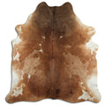 Peau de vache marron et blanche XXL