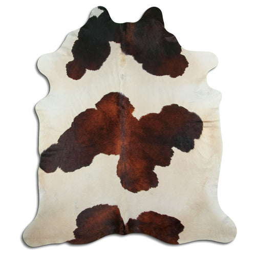 Peau de vache marron et blanche XXL