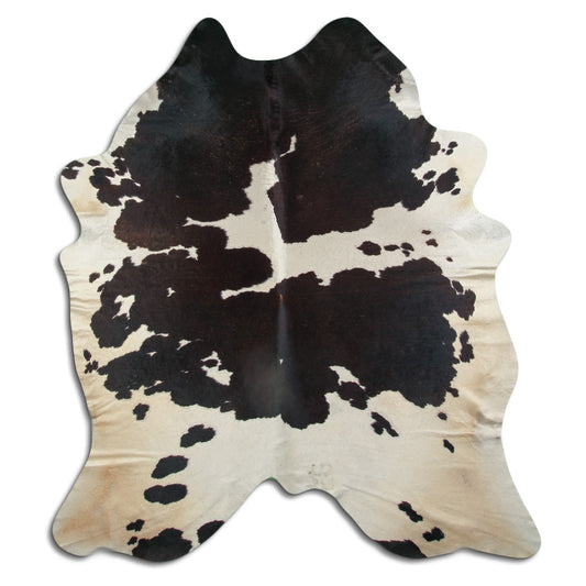Peau de vache marron et blanche XXL