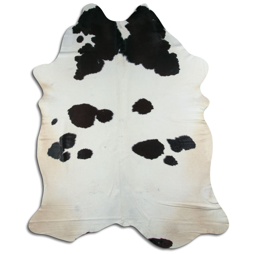 Peau de vache noire et blanche XXXL