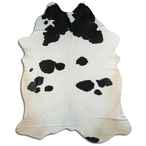 Peau de vache noire et blanche XXXL