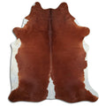 Peau de vache marron et blanche XXL