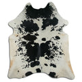 Peau de vache noire et blanche XXL