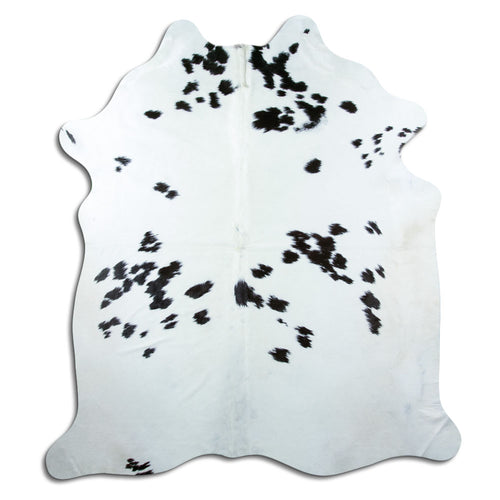 Peau de vache noire et blanche XXL