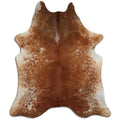 Peau de vache marron et blanche XXL