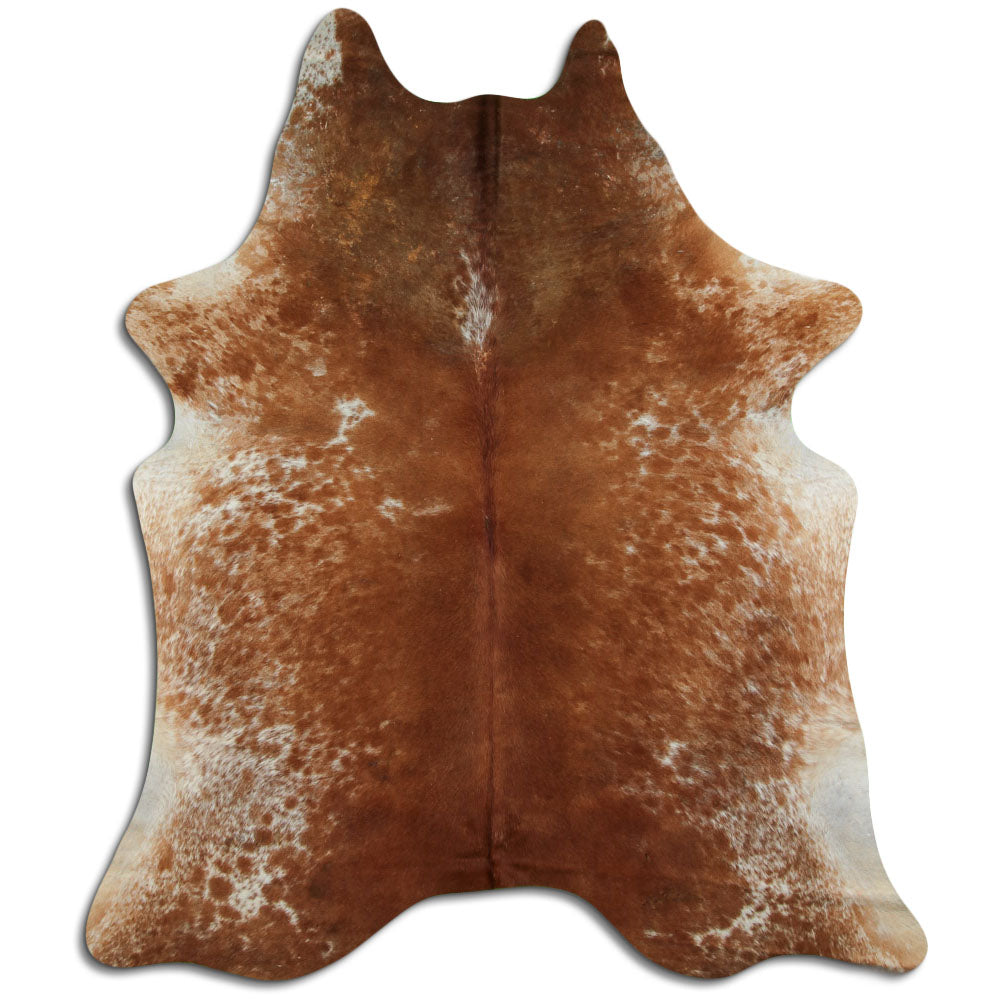 Peau de vache marron et blanche XXL