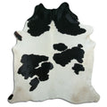 Peau de vache noire et blanche XXL