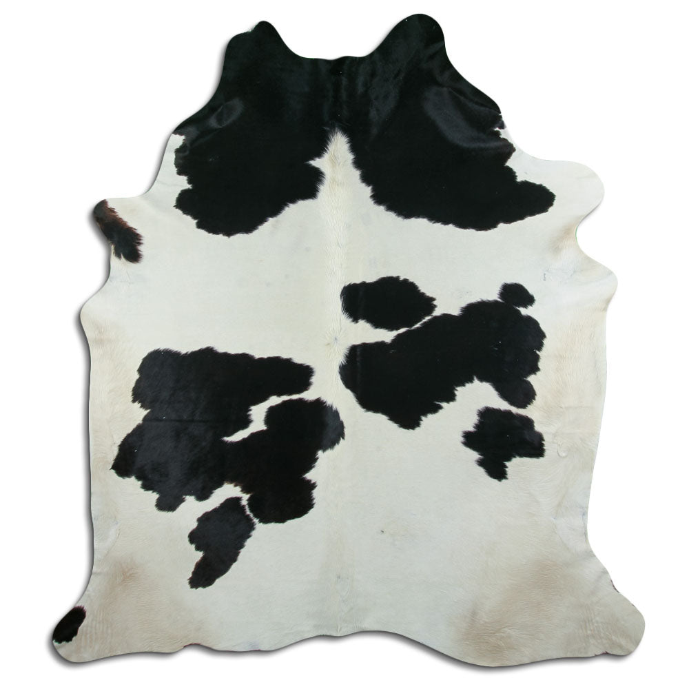Peau de vache noire et blanche XXL
