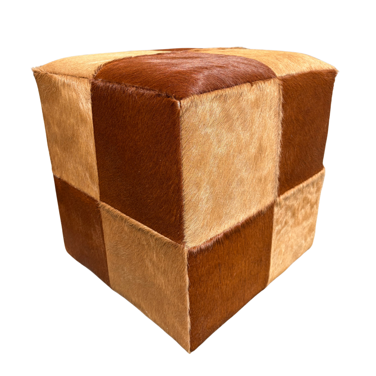 Pouf en peau de vache | plusieurs coloris disponibles