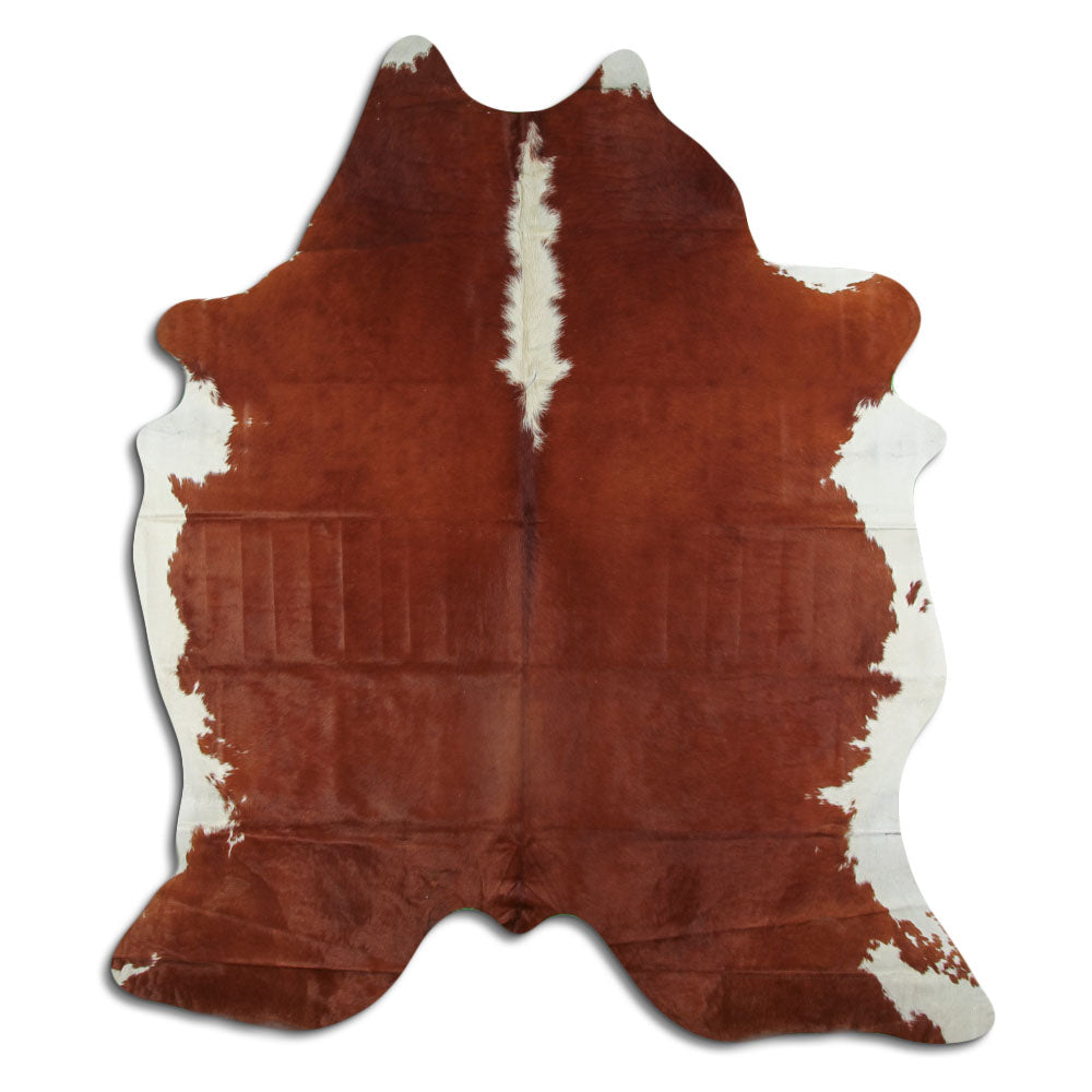 Peau de vache marron et blanche XXL