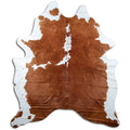 Peau de vache marron et blanche XXL