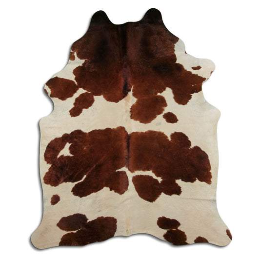 Peau de vache marron et blanche XXL