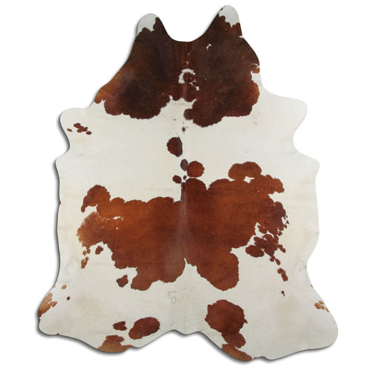 Peau de vache marron et blanche XXL