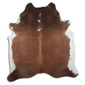 Peau de vache marron et blanche XXL