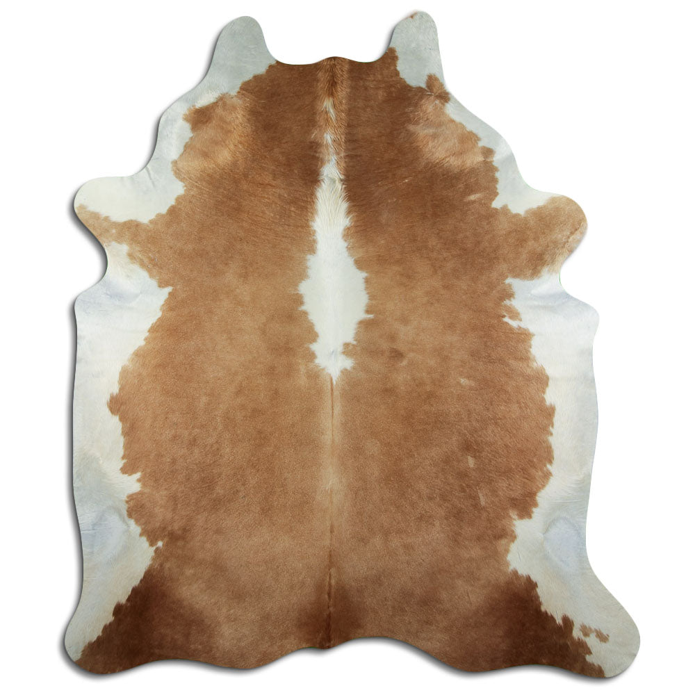 Peau de vache marron et blanche XXL