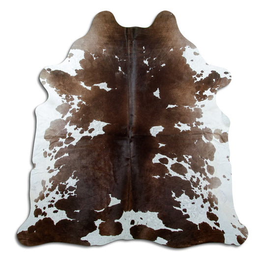 Peau de vache marron et blanche XXL