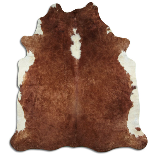 Peau de vache marron et blanche XXL