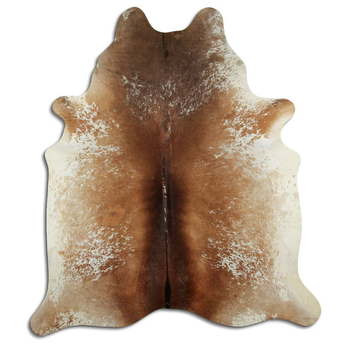 Peau de vache marron et blanche XXL