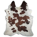 Peau de vache marron et blanche XXXL
