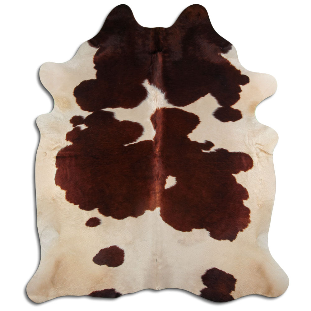Peau de vache marron et blanche XXL