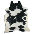 Peau de vache noire et blanche XXXL