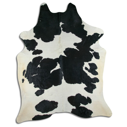 Peau de vache noire et blanche XXXL