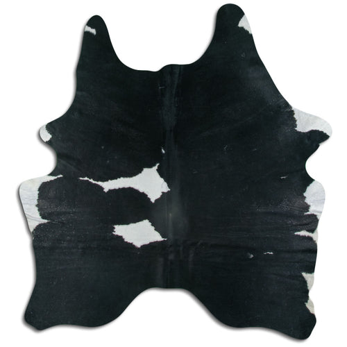Peau de vache noire et blanche L
