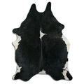 Peau de vache noire et blanche XXL
