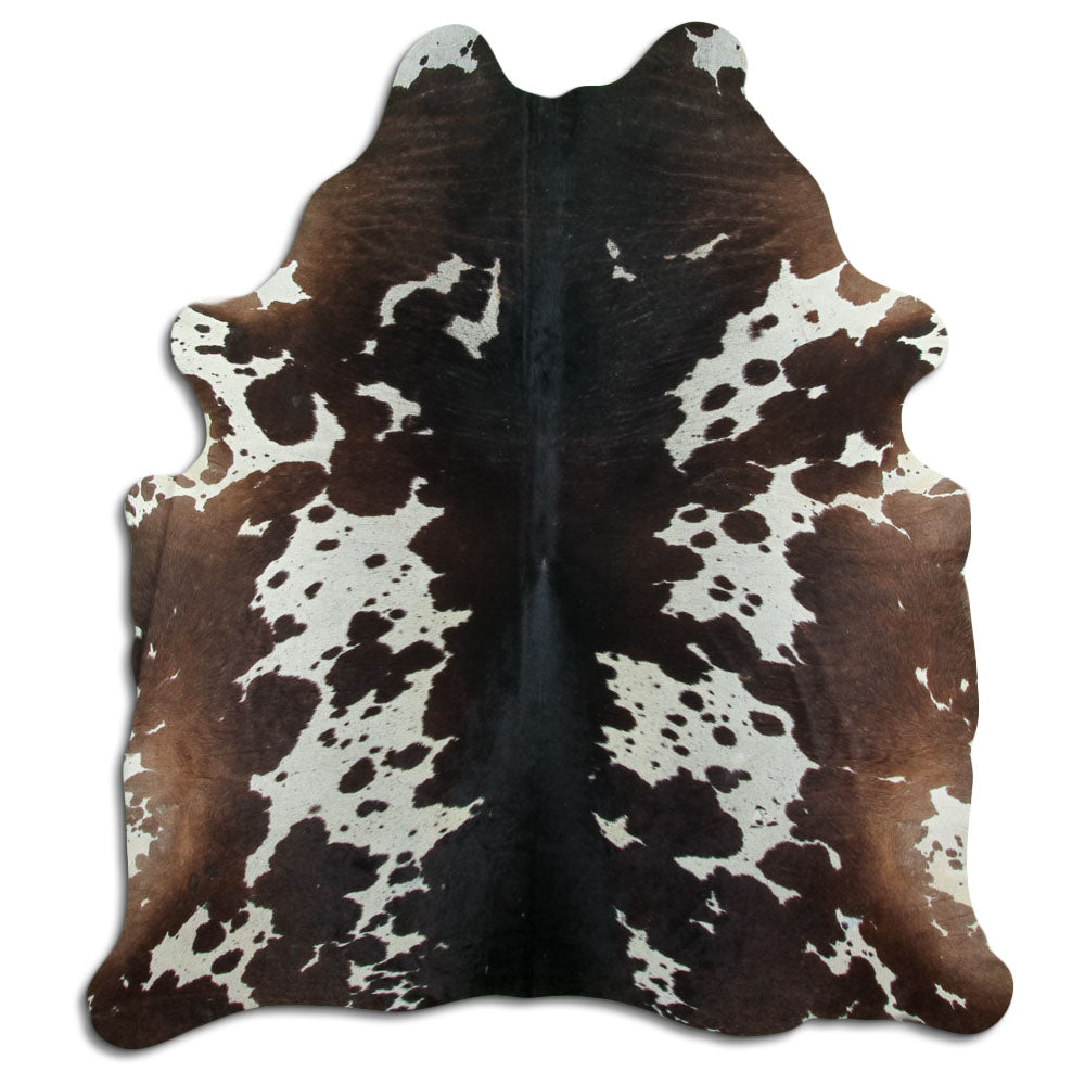 Peau de vache marron et blanche XXL
