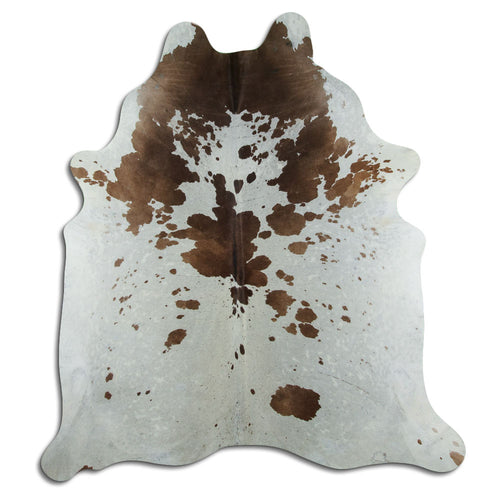Peau de vache marron et blanche XXL